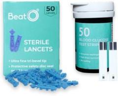 Beato Blood Glucose Test Strips & Lancets Glucometer