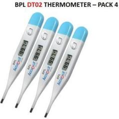 Bpl Digital Thermometer with One Touch Operation for Child and Adult Oral pack of 4 DT02 Thermometer