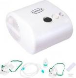 Control D Piston Nebulizer With Mouth Piece, Child And Adult Masks White Nebulizer