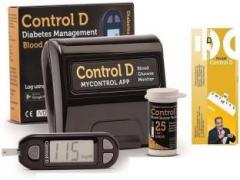 Controld HDCD001 with 25 Strips and Free Pill Box Glucometer