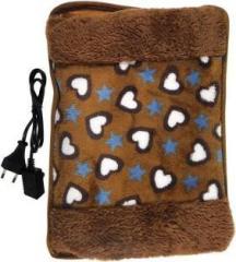 Creto Portable Rechargeable Velvet Pocket Water Bag With Fur Heating Pad