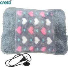 Creto Velvet Fur Gel Electric Heat Bag for Full Body Pain Relief Electric 1 L Hot Water Bag