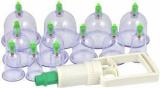 Curasia Vacuum 12 Cupping Set Massager Reduction Back Neck Pain Relief Transparent Vaccum Cups Massager