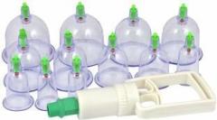 Curasia Vacuum 12 cupping set Massager Reduction Back Neck Pain Relief Transparent Vaccum Cups Massager