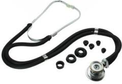 Dishan Stethoscope for Doctors Black Tube Dr. Frei Manual Stethoscope