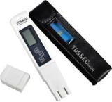 Divinext TDS Large Display Screen 3 In 1 Tds + EC + Temp Meter Multifunctional TDS EC & Temperature Monitor Water Quality Tester Pen Type Pocket Sized Handheld Plastic Portable Hydroponic PPM Water Conductivity Measurement Tool Digital Thermometer