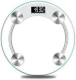 Dr Care Digital Electronic Glass Bathroom Round Transparent LED Display Health Balance Weighing Scale