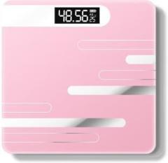 Dr Care Pink Rechargeable Bathroom Scale with USB Port & LCD Display upto 180 kg Weighing Scale