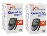 Dr. Morepen BG 03 50 STRIP PACK OF 2 100 Glucometer Strips Glucometer