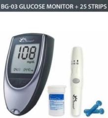 Dr. Morepen BG 03 Glucometer And 25 strips Glucometer Glucometer