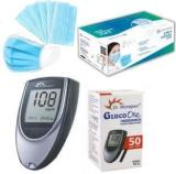 Dr. Morepen Dr Morepen Glucometer With 50test Strips And FREE ATOMshield 3ply Surgical Mask| Glucometer