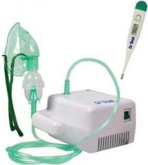 Dr. Trust Piston Compressor Nebulizer Machine with Adult and Child Masks and Dr Trust Digital thermometer Nebulizer