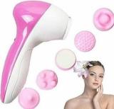 Drixty 6 In 1 Face Facial Exfoliator Electric Massage Machine Care & Cleansing Cleanser Massager Kit For Smoothing Body Beauty Care Skin Face Cleaner Massage Facial Massager 6 In 1 Face Facial Electric Massage Machine Massager