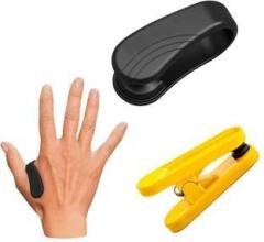 Ekin 1 Ushape 1 yellow clip Hand Pressure Point Clip for Migraine Tension Anxiety Pain Massager