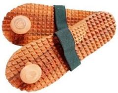 Ekin khadau 004 Wooden Massager Khadau Health Care Slippers for Acupressure Therapeutic Slippers for Both Men and Women Massager