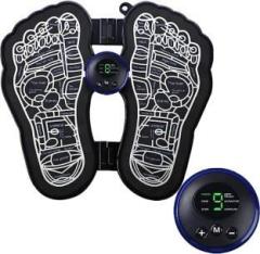 Esarora Premium Quality Electric Portable EMS Foot Muscle Cervical Massage Pad/ Mat, Microcurrent Bioelectric Spine Relax Feet | 8 Mode & 19 Level | Pain Relief Foot Massager