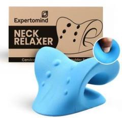 Expertomind Neck Relaxer Expertomind Neck Relaxer | Cervical Pillow | Neck & Shoulder Support for Pain Relief | Chiropractic Acupressure Massage | Durable and Soft | Portable & Easy to Carry Blue Color Massager