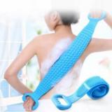 Fixfeels Body Scrubber Silicone Bath Body Scrubber Double Side Body Wash Bath Scrubber Belt Massager