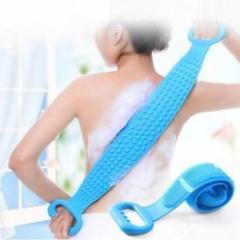 Fixfeels Body scrubber Silicone Bath Body scrubber Double side body wash bath scrubber Belt Massager