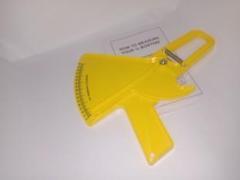 Flovein SKINFOOLD CALIPER YELLOW Body Fat Analyzer