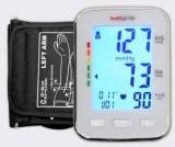 Healthgenie BPM 04 KBL Digital Upper Arm Blood Pressure Monitor Fully Automatic | Irregular Heartbeat Detector | Batteries Included | 2 Year Warranty Bp Monitor