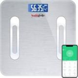 Healthgenie Smart Bluetooth Weight Machine 18 Body Composition Sync With Fitness Mobile App Weighing Scale