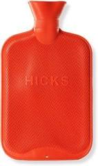 Hicks Hot Water Bag For Pain Relief Backpain Stomachpain Periods Cramps Rubber Hot Bag Hot water bag red color 2 L Hot Water Bag