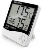 Holiday HTC Clock Digital White Clock High Accuracy LCD Digital Thermometer Hygrometer Indoor Electronic Temperature Humidity Meter Clock Thermometer HTC 1 Clock Thermometer