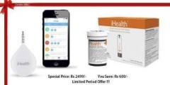 Ihealth Align Portable Glucometer & Ihealth Blood Glucose Test Strips Combo Glucometer