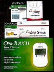 Johnson & Johnson 10+50 Strips Free +100 Lancets + 100 Swabs Combo Glucometer