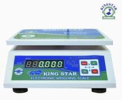 King Star Metal ABS Scale Capacity 30Kg Accuracy 2g Minimum 10g Metal Body Green Display Weighing Scale