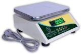 Laxmi Gold 30Kg Counter Rechargeable Weight Machine with Stainless Steel Top for Shop, Home Weighing Scale