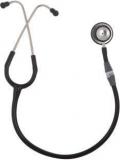 Lifeline GAMMA STH015 Aluminium Chest Piece With Bright Silver Finish Sensitive Diaphragm Stethoscope Black Acoustic Stethoscope