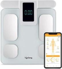 Lifelong 8 electrode Smart Body Fat Scale With weight Machine display and Bmi on handle Weighing Scale