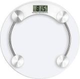 Mcp Transparent Round Digital Glass Personal Weight Scale For Home Use 180 Capacity Weighing Scale