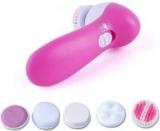 Mobone 5 In 1 Multi Function Portable Facial Skin Care Electric Massager/Scrubber With Facial Latex Brush Cosmetic Sponge Z01