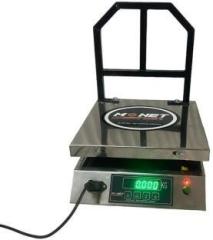 Monet International 80KG SS Scale; 12*12 Inch; Green Display with 2 days Battery Backup Weighing Scale