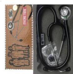 Msi Original Microtone Black Stethoscope with Yellow and Blue tube with Ear Piece and Diaphragm Acoustic Stethoscope