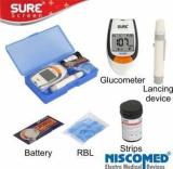 Niscomed Surescreen Glucose Blood Sugar Testing Painfree Monitor With 75 Strips Glucometer