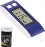 Nomed Blue Digital Glucose Blood Sugar Testing Monitor Machine With 25 Strips Glucometer