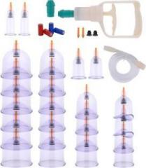 Np NAVEEN PLASTIC 24 cu2 Vacuum Hijama Cupping Set Of 24 Cup Set Massager