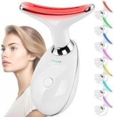 Ntz 7 Color Led Face Neck Massager Red Light Therapy for Face and Neck, Face and Neck Beauty Device, Multifunctional Facial Skin Care Tool at Home Massager