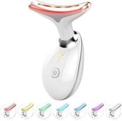 Ntz 7 Color Led Light Therapy for Face Vibration Massager Skin Beauty Device Neck Face Firming Wrinkle Removal Tool, Face Neck Lifting Machine, Massager