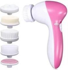 Online Store FM J 33 5 IN 1Beauty Care Brush Massager Scrubber Face Skin Care Electric Facial Cleanser Massager Massager