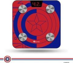 Powermax Fitness BCA 130 Marvel Series Captain America Bluetooth Smart Scale Weighing Scale