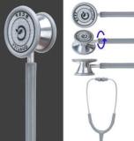 Rcsp Dual Head Stethoscope With Grey Tube Ideal For Doctors, Nurses, & Medical Use Acoustic Stethoscope