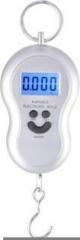 Rorian 50Kg Portable Hanging Luggage Weight Machine Digital for Weighing Household Items Smiley Pocket Weighing Scale