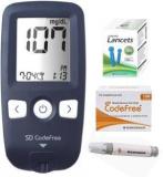 Sd Codefree Blood Glucose Testing Monitor Machine With 100 Strips & Round Lancet Glucometer