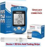 Sinocare URIC ACID & BLOOD GLUCOSE METER / MONITORING SYSTEM & 50 URIC ACID STRIPS Glucometer