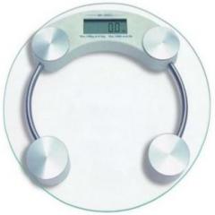 Style Maniac Personal Health Human Body Weight Machine 8mm Round Glass Transparent Weighing Scale